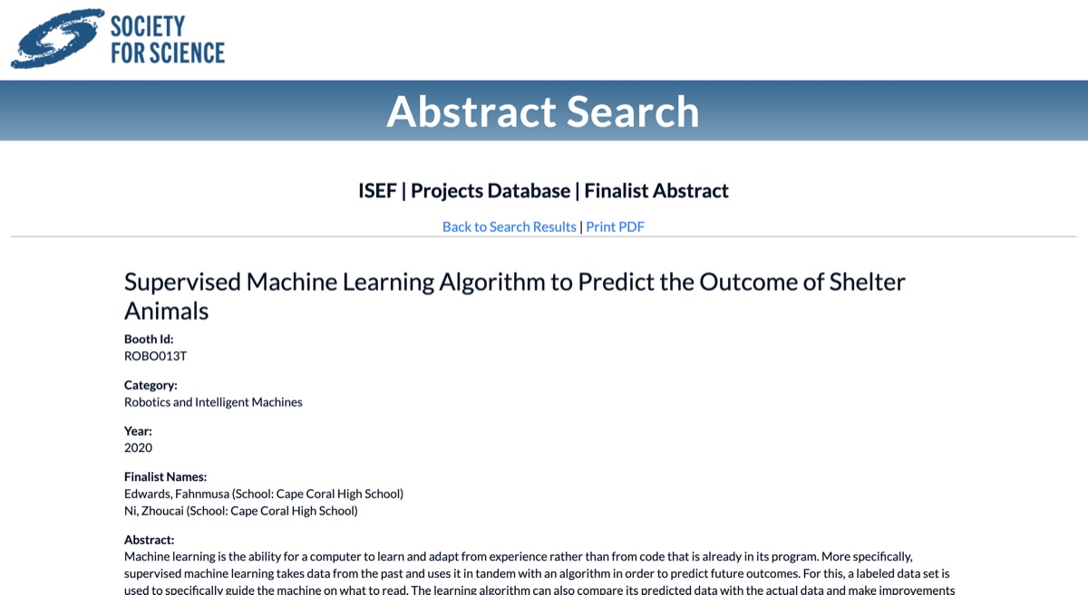 Charts from the animal shelter machine learning project