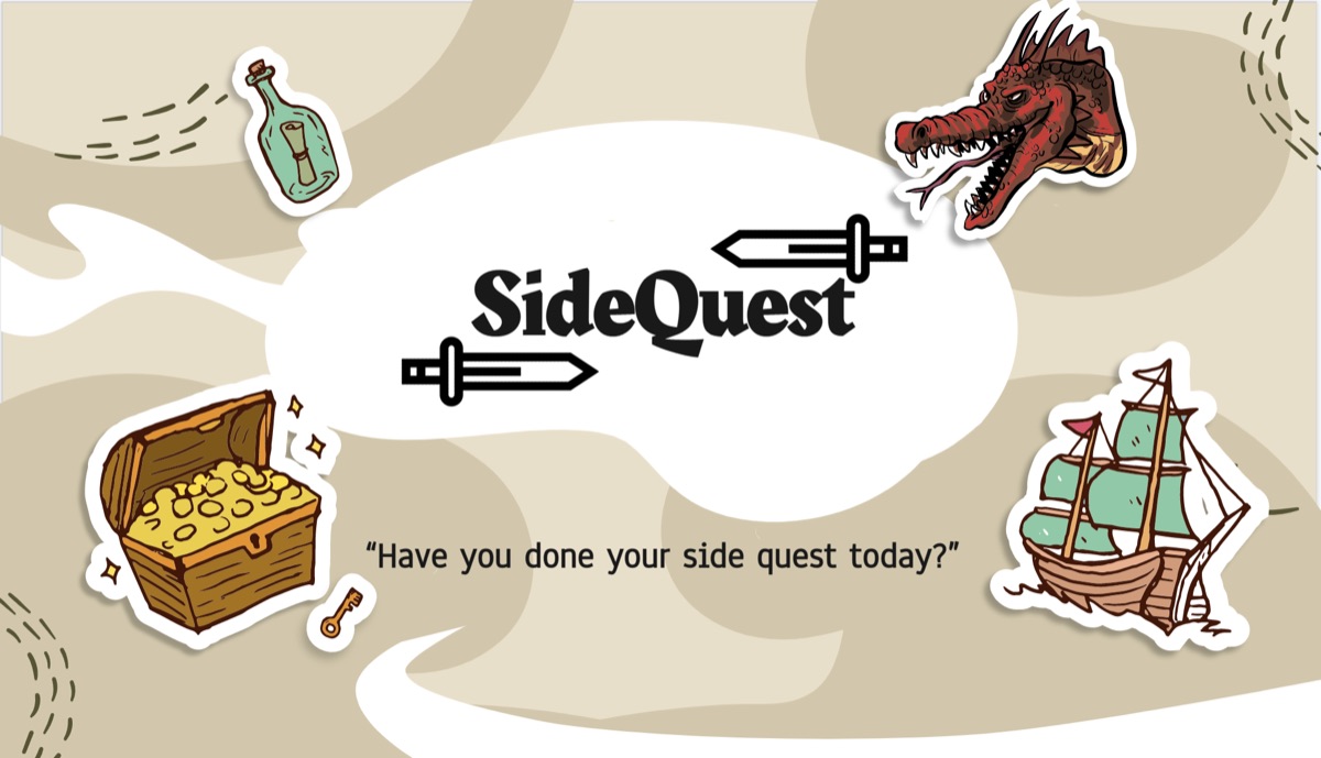 Screenshots of the SideQuest mobile app